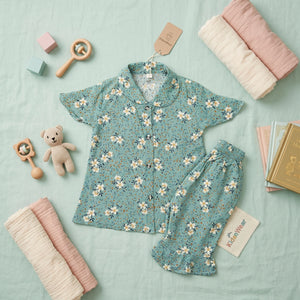 Girls' Floral Arabic Lawn Boutique Set