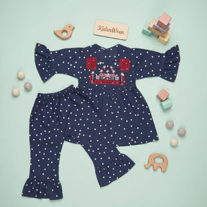 Baby Girls' Embroidered Tunic & Ruffled Trouser Set