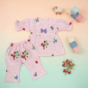 Baby Girls' Strawberry Tunic & Trouser Set