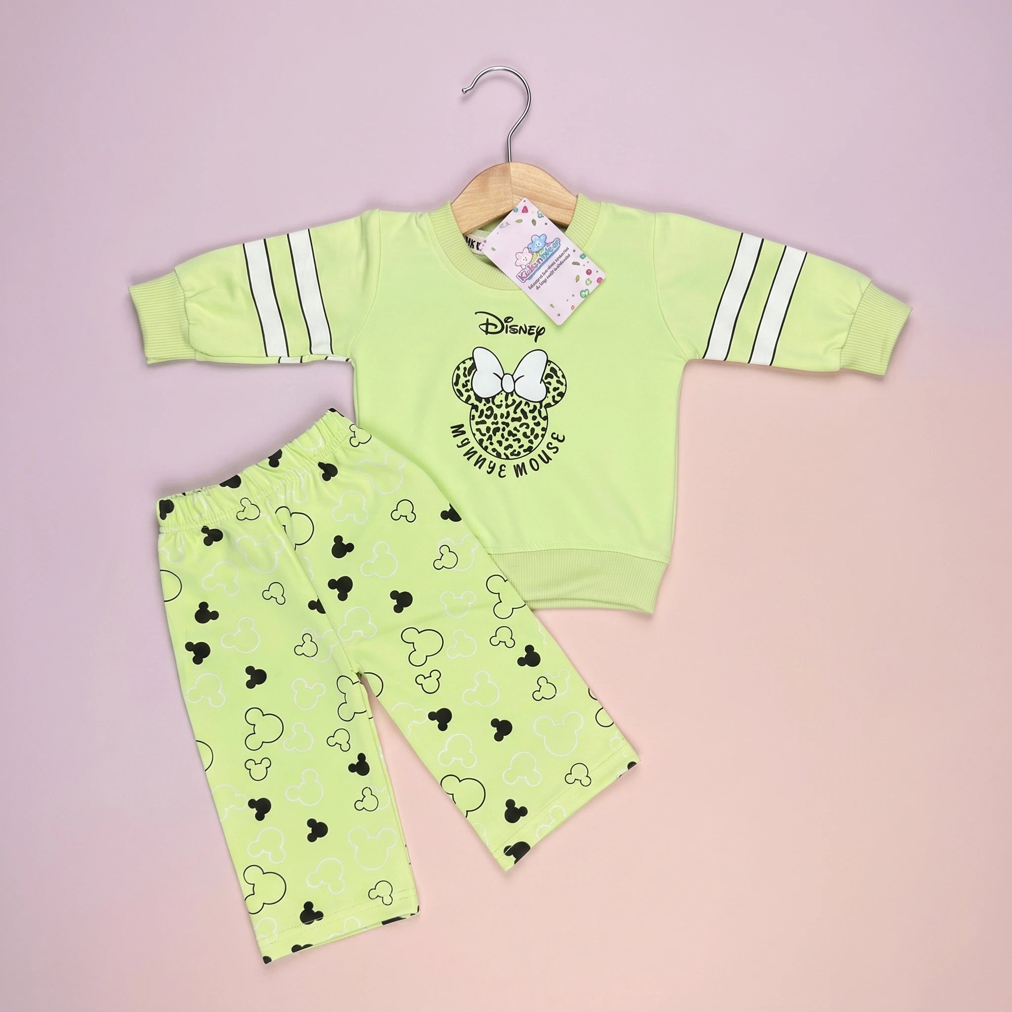 Baby Girls' Mouse Print Cotton Co-Ord Set