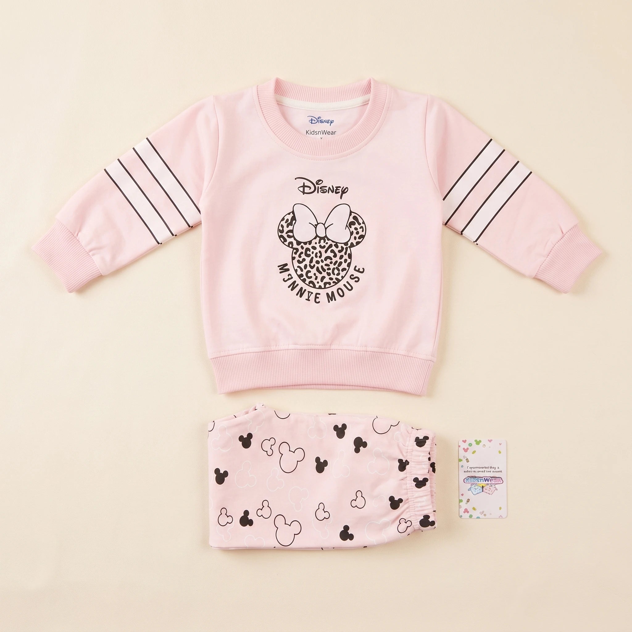 Baby Girls' Mouse Print Cotton Co-Ord Set
