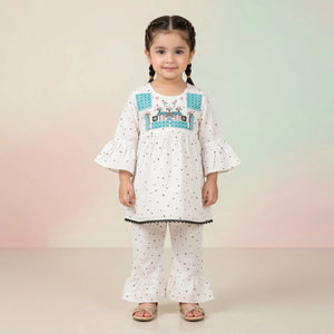 Baby Girls' Embroidered Tunic & Ruffled Trouser Set