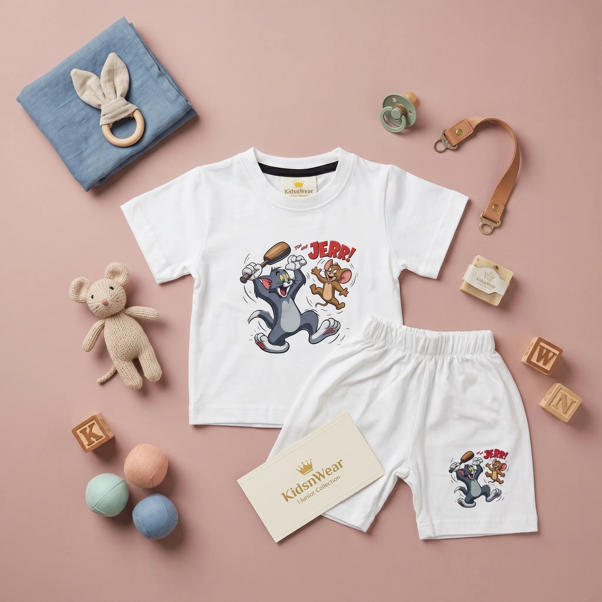Boys' Muscle Car Cotton Outfit Set