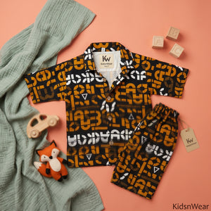 Boys' Bold Typography Shirt & Shorts Set