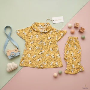 Girls' Floral Arabic Lawn Boutique Set