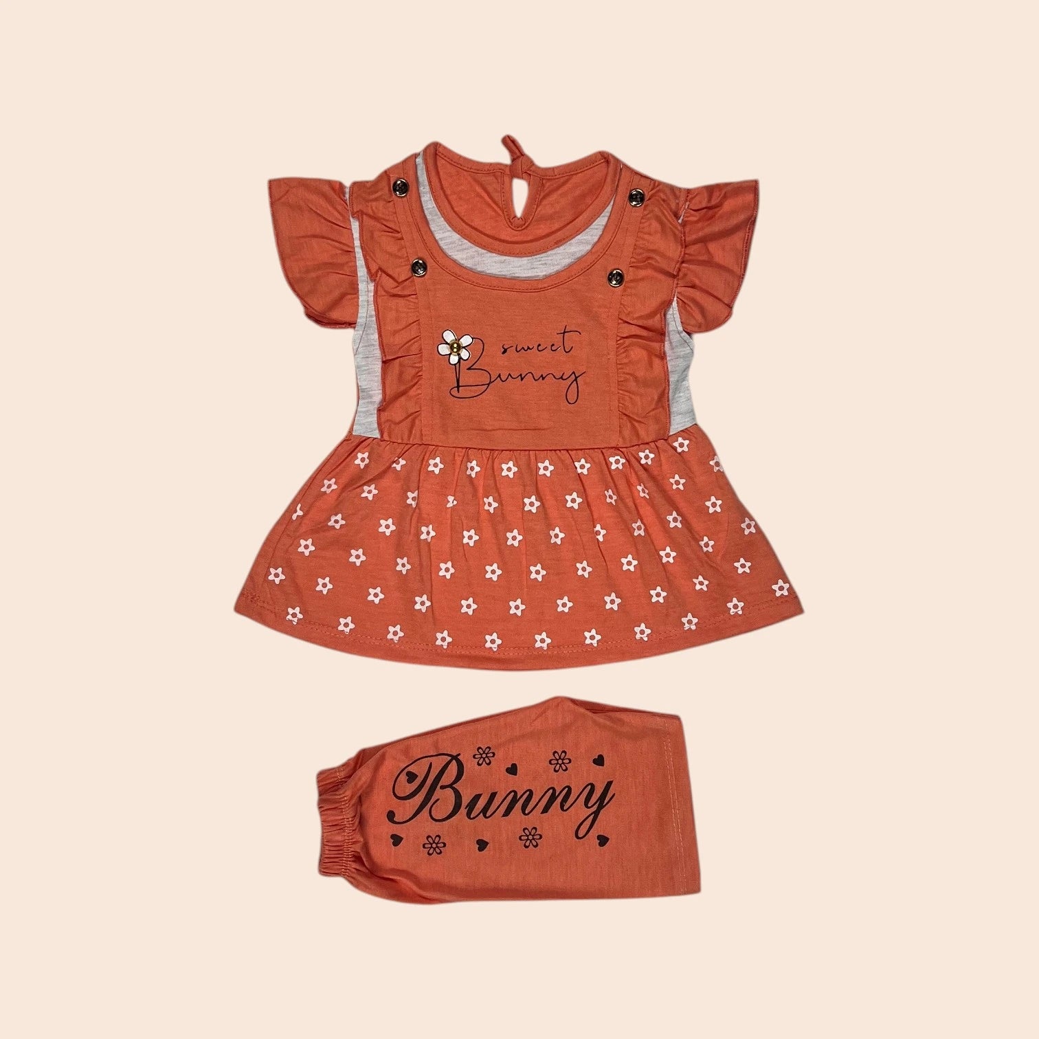 Sweet Bunny Baby Girl Dress Set