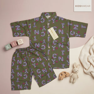 Boys' Typography Shirt & Shorts Set
