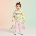 Girls' Floral Stronger Than Yesterday Sweatshirt and Joggers Set - Pink