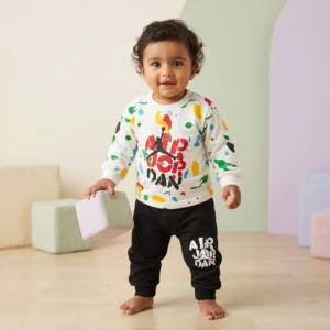 Boys' Paint Splatter Graphic Sweatshirt and Jogger Set