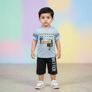 Boys' Better Typography Premium Textured Tee and Shorts Set