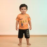Boys' Survival Graffiti Print Premium Tee and Shorts Set - Orange