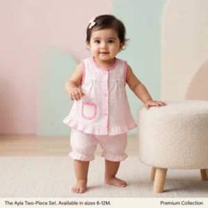 The Ayla Polka Dot Sleeveless Top and Bloomers Set