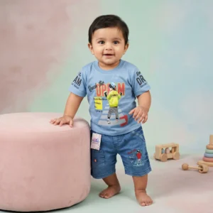 Boys' Reach The Dream Tee and Denim Shorts Set