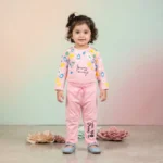 Baby Girls' Floral Print "Forever and Always" Jogger Set – Two-Piece Casual Summer Outfit - Pink