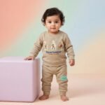 Boys' Sportswear Textured Long Sleeve Sweatshirt and Joggers Set - Premium Sand