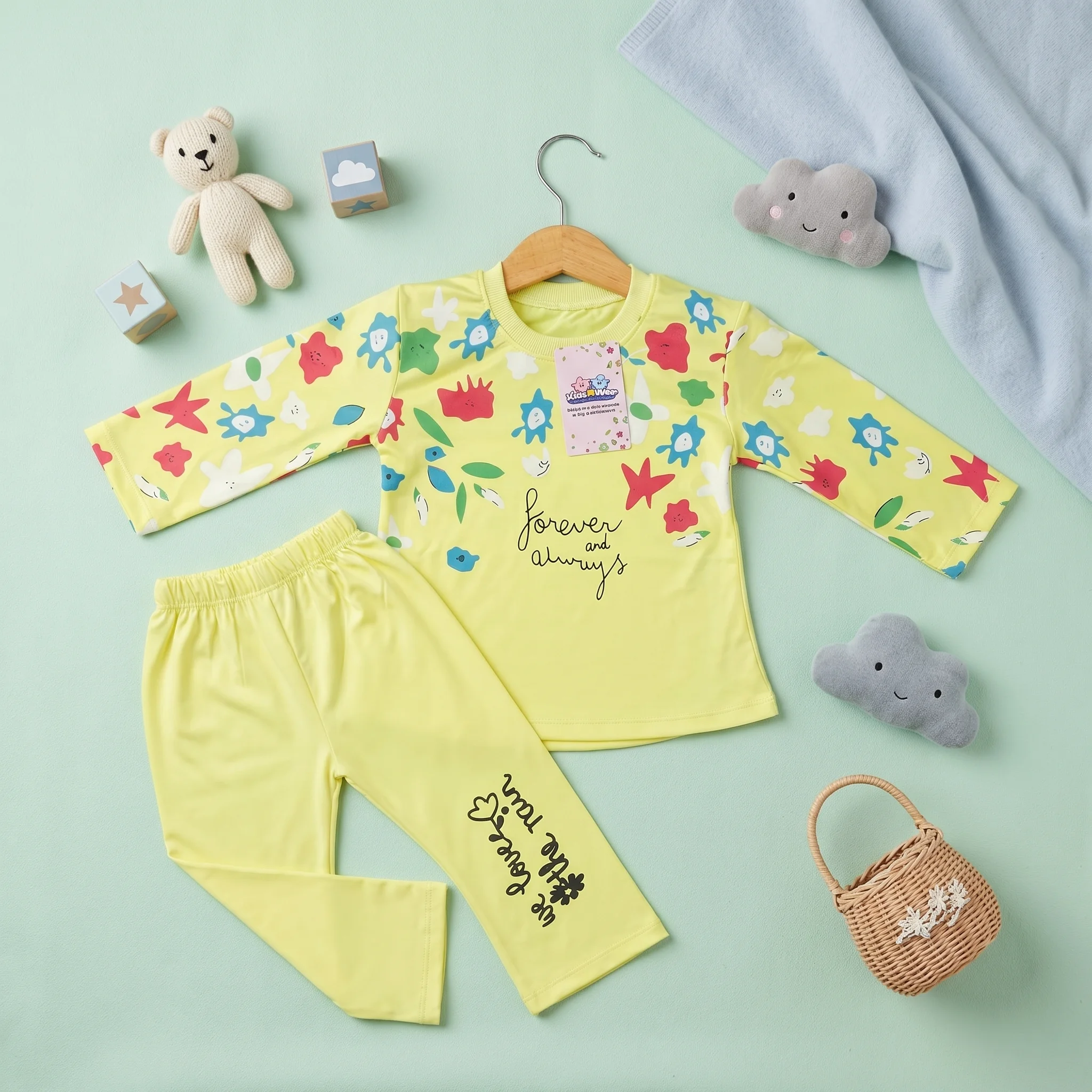 Baby Girls' Floral Print "Forever and Always" Jogger Set – Two-Piece Casual Summer Outfit - Image 6