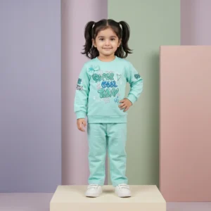 Baby Girls' "Super Cool Today" Lightweight Summer Sweatshirt and Jogger Set