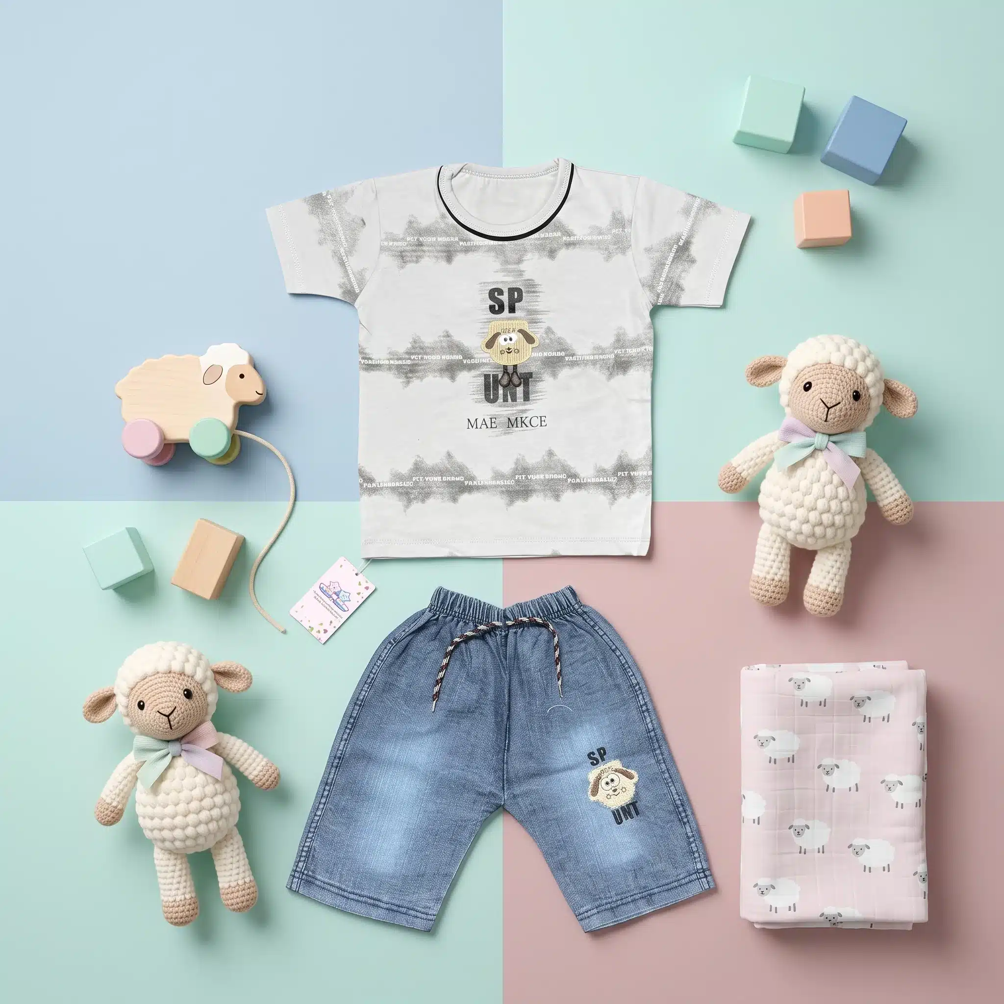 Boys' Sport Character Premium Tie-Dye Tee and Denim Shorts Set - Image 6